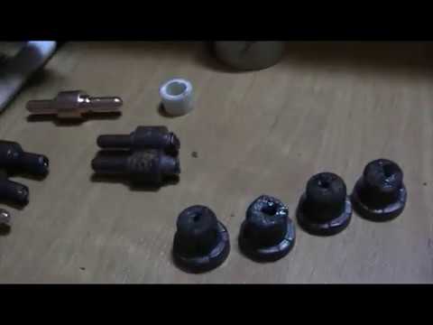 Когда менять сопла и катод плазмореза PT-31, CUT40 виды сопел и катодов