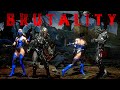 MK11 All Kitana Brutalities Fatalities Friendship Fatal Blow Ending