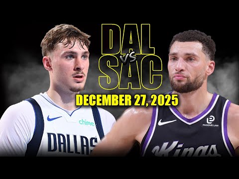 Dallas Mavericks vs Sacramento Kings Full Game Highlights – December 27, 2025 | NBA Season