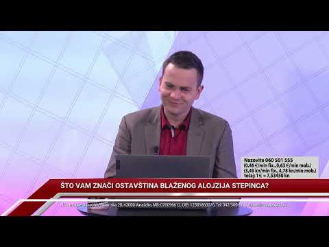 TV REPLIKA 09.02.2023. - ŠTO VAM ZNAČI OSTAVŠTINA BLAŽENOG ALOJZIJA STEPINCA?