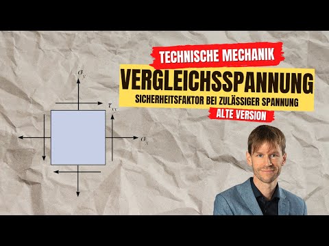 Sicherheitsfaktor für Platte (Vergleichsspannung, ebener Spannungszustand, Technische Mechanik)