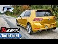 VW GOLF R AKRAPOVIC TUNNEL SOUNDS REVS LAUNCH CONTROL