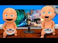 Baby PLAYS FORTNITE!