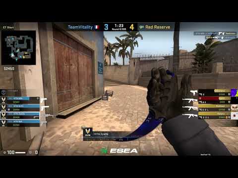 CS:GO POV Demo Vitality ZywOo (26/13) vs Red Reserve (de_mirage)