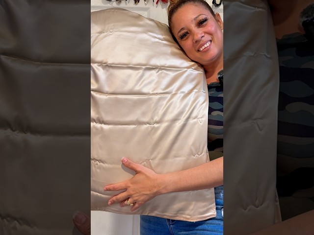 Vídeo relacionado con townssilk Funda de almohada de 100 % 19 mommes de seda pura de morera, cuadrada 40 x 70 cm cuida la piel y el cabello con cremallera oculta 600 hilos, topo