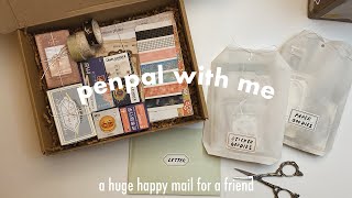 penpal with me | preparing a huge happy mail