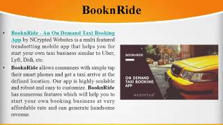 BooknRide: Best On Demand Taxi Booking App