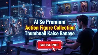 🔥 AI Se Premium Action Figure Collection Thumbnail Kaise Banaye! 🤖 #AIThumbnail #ActionFigure 