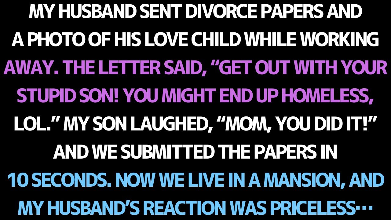 MY HUSBAND TOLD ME TO LEAVE WITH MY SON… NOW WE LIVE IN A MANSION.