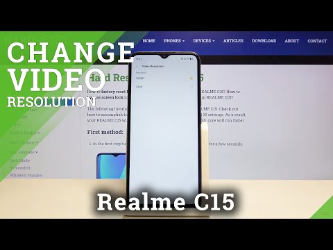 How to Change Video Resolution in REALME C15 – Find Video Quality Options