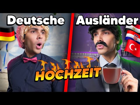 Deutsche vs Ausländer auf einer HOCHZEIT 😳😂 |  Mohi__07