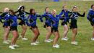 Frontier cheerleaders Rally dance