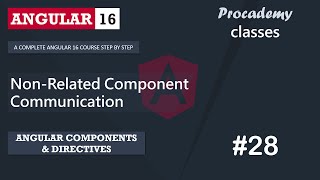 #28 Non-Related Component Communication | Angular Component & Directives | A Complete Angular Course