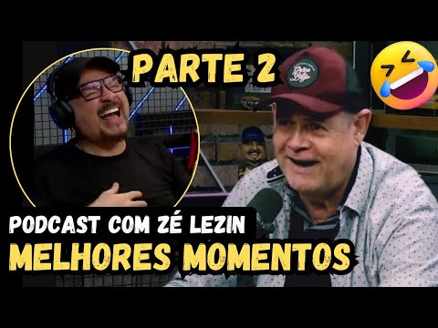 Zé Lezin volta ao podcast com novas piadas 😂 Melhores momentos!