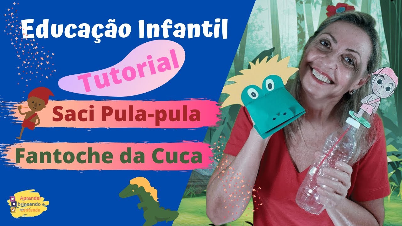 COMO FAZER: Saci Pula-pula e Fantoche da Cuca - Tutorial