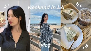 WEEKEND IN LA VLOG: traveling alone, healing time with friends, beach day, room service mukbang