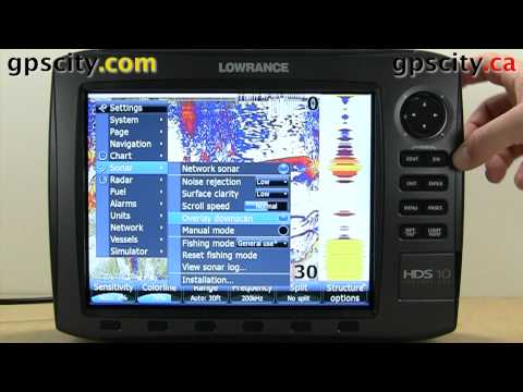 Sonar Settings in the Lowrance HDS 10 Generation 2.