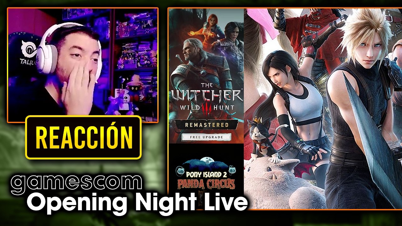 OMGG!! Mi REACCIÓN a LAS ARMAS en FINAL FANTASY VII REVELATION, The Witcher 3 y el ONL GAMESCOM #2