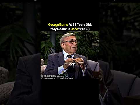 George Burns At 93 Years Old Still Sharper Than Ever