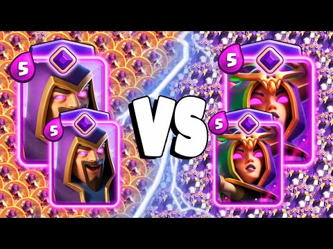 2x EVOLVED WITCH vs 2x EVOLVED WIZARD - Clash Royale Challenge