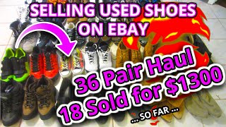 How To Sell USED SHOES On eBay Beginner BEST WAY CLEAN PACKAGE Nike Jordans Free Bolo List Sneakers