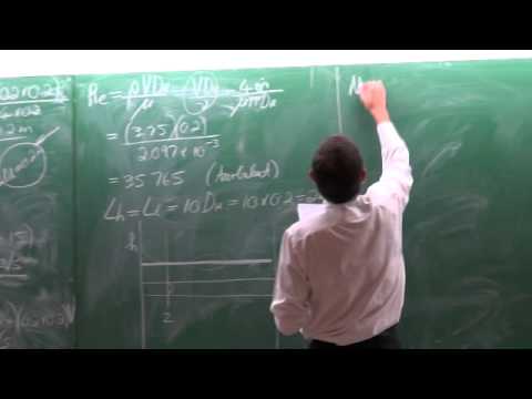 Problem 01 (2015) Internal Forced Convection. Heat transfer by Prof Josua Meyer