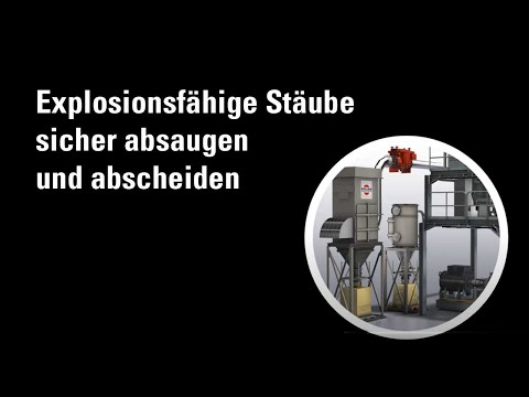 Explosionsfähige Stäube sicher absaugen und abscheiden - Explosionsschutz nach ATEX