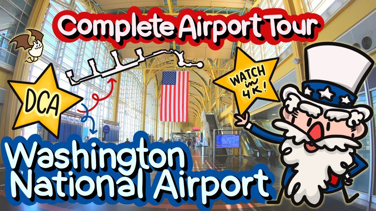 ORIGINAL Washington National Airport - DCA - 4K Airport Tour - New Tour Available!