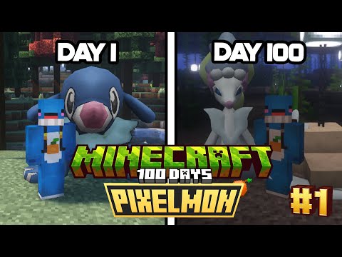 MINECRAFT PIXELMON 100 วัน | รับบทเป็นอาหวังสร้างทีมโปเกม่อนสุดสวยและน่ารัก EP.1