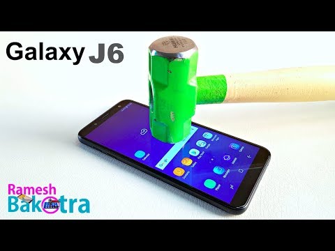 Samsung Galaxy J6 Screen Scratch proof glass test