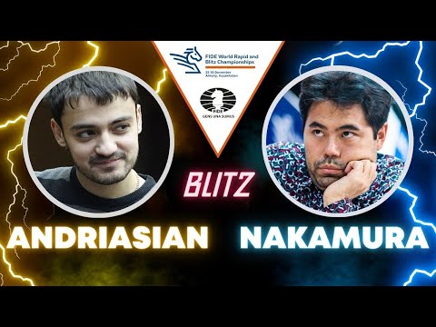 One can't scare Hikaru with a kingside attack | Andriasian vs Nakamura | World Blitz 2022 |