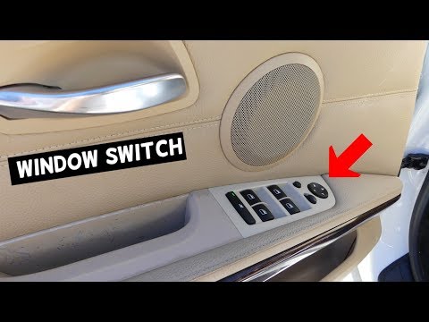 HOW TO REPLACE FRONT LEFT MASTER WINDOW SWITCH ON BMW E90 E91 E92 E93