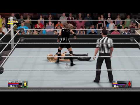 WWE 2K17 Stephanie Mcmahon vs Sable