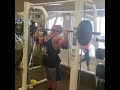 Shoulder superset - overhead smith press and side lateral