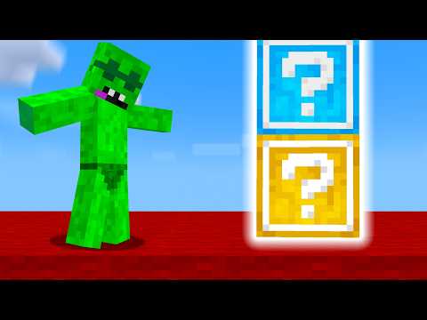 Lucky Block Pillars is SO Crazy in Minecraft