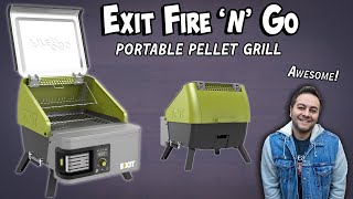 EXIT Fire 'n' Go Portable Pellet Grill Review | Compact Battery Powered Pellet Smoker