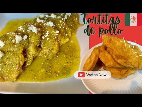 🇲🇽🇲🇽Cómo hacer tortitas de pollo en salsa verde.
