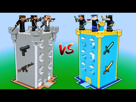 MAFYA GÜVENLİ KALE VS POLİS GÜVENLİ KALE! 😱 - Minecraft