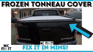 Tonneau Truck Bed Cover Stuck Shut due to Frost / Frozen - TRY THIS FIX!