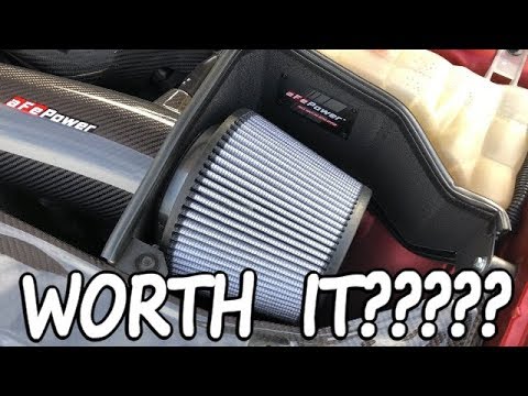Testing aFe Power Magnum FORCE Stage-2 Pro Dry S Air Intake System CAI 2014 Dodge Charger