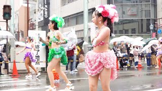【サンバ】雨の中、懸命に踊る神戸サンバチーム　#神戸まつり