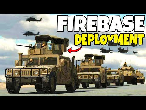 Deploying Troop Transports to FIREBASE Hill Defense! - Ravenfield: Battle Simulator