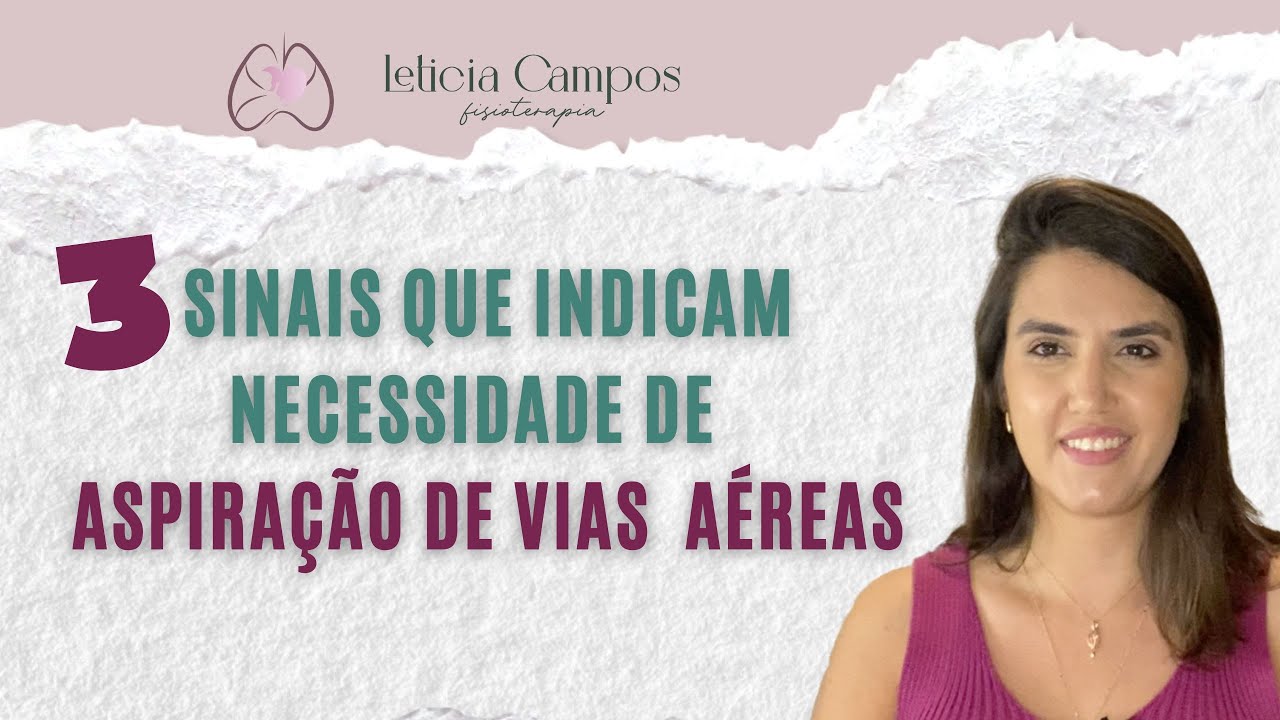 3 sinais que indicam a necessidade de aspiração de vias aéreas