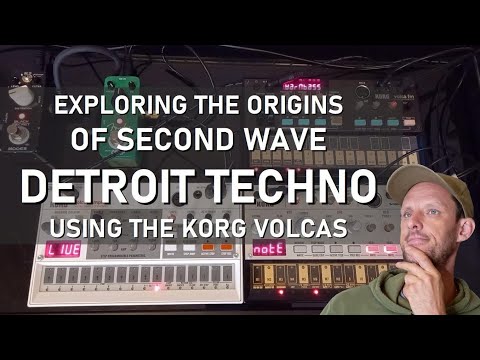Deep Dive Into 2nd Wave Detroit Techno using Korg Volcas (Like it was 1991)