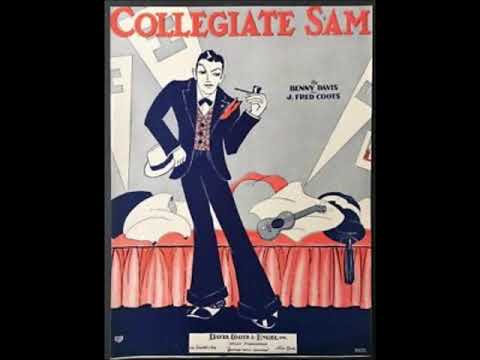 Harry Reser - Collegiate Sam 1929 Tom Stacks W/ Lyrics "Vintage College Songs"
