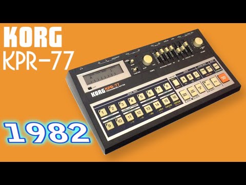 Korg KPR-77 Analog Drum Machine Early 1980's - Gray image 8