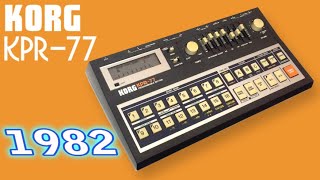 Video thumbnail for KORG KPR-77 - Great Grooves! Analog Drum Machine 1982 | HD DEMO by AnalogAudio1