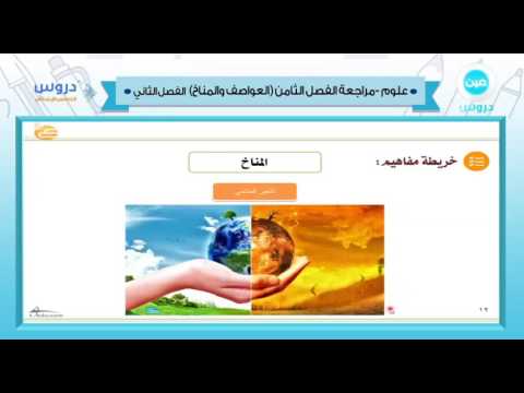 خامس ابتدائي | الفصل الدراسي الثاني 1438 | علوم ||العواصف والمناخ