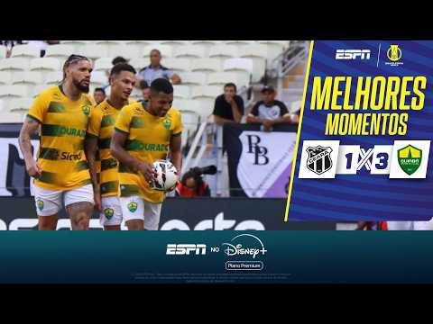 Gols e lances de Ceará x Cuiabá