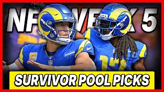 NFL Survivor Picks Week 5 | The Best Teams to Play This Week
